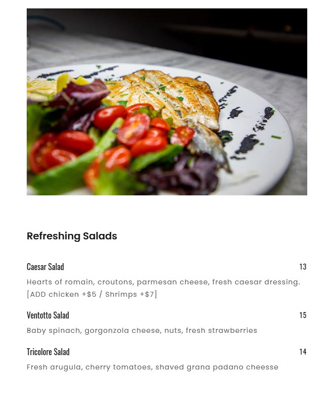 Online Menu