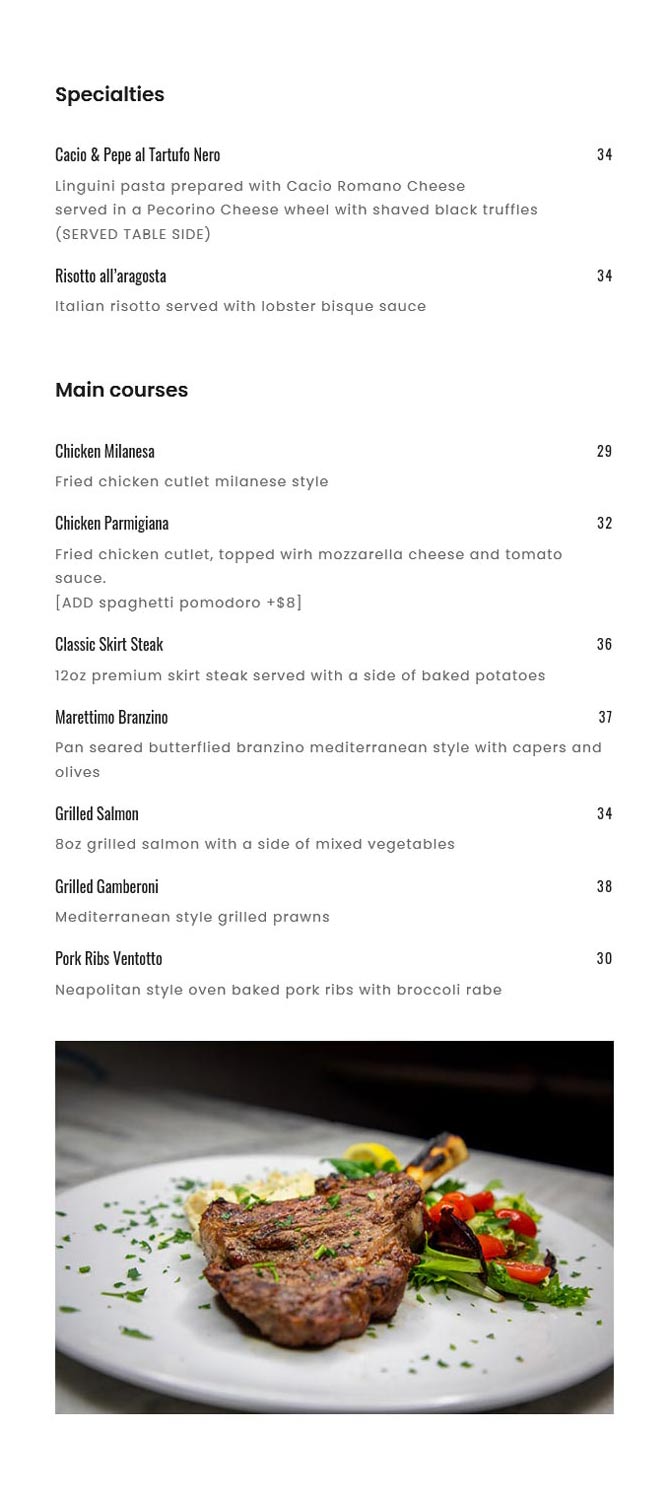 Online Menu